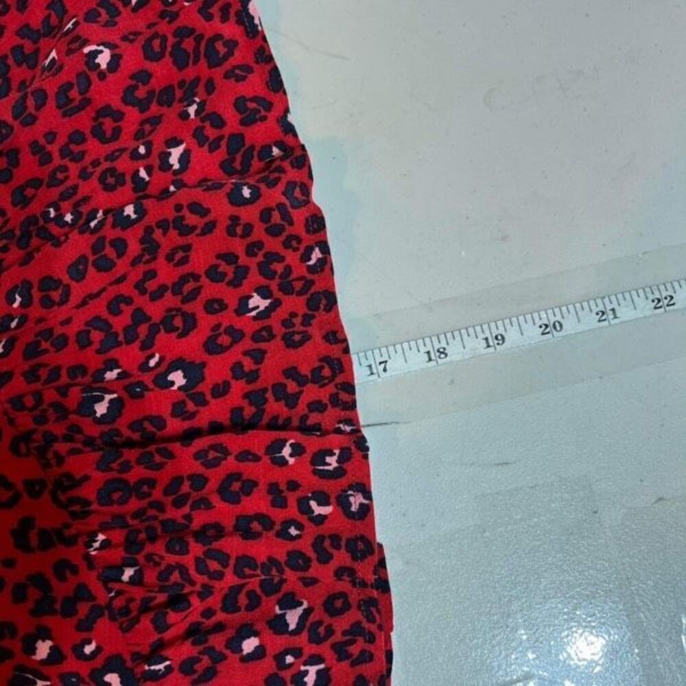 Lovers + Friends Women's Sahara Cheetah Lined Lena Mini Skirt‎ Red Black Size XS - Picture 8 of 9